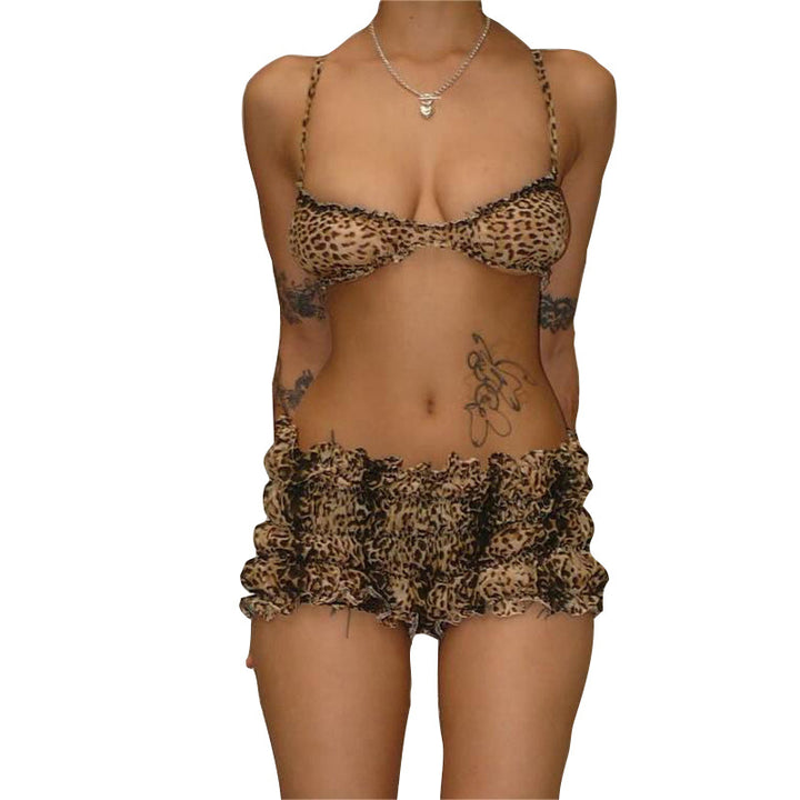 Damen modisches Tiermuster-Bikini-Set Echo Archiv