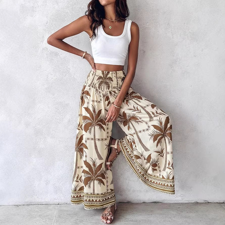 Damen Weit geschnittene Sommer-Hose Echo Archiv