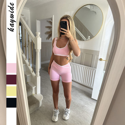Damen Sportliches Oberteil und Shorts Set Echo Archiv