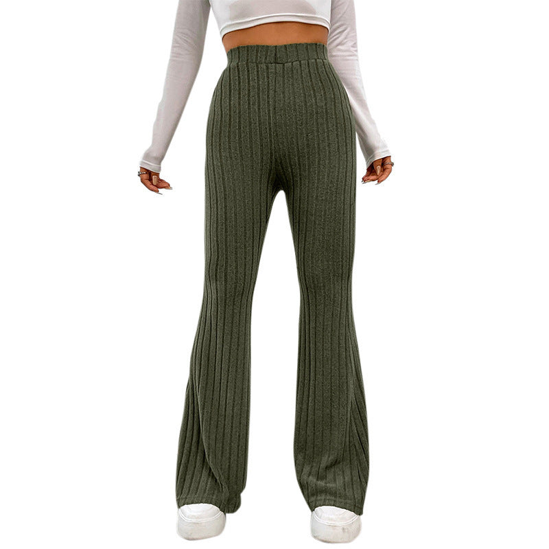 Damen lässige Flared-Hosen aus hochwertigen Strickmaterialien Echo Archiv