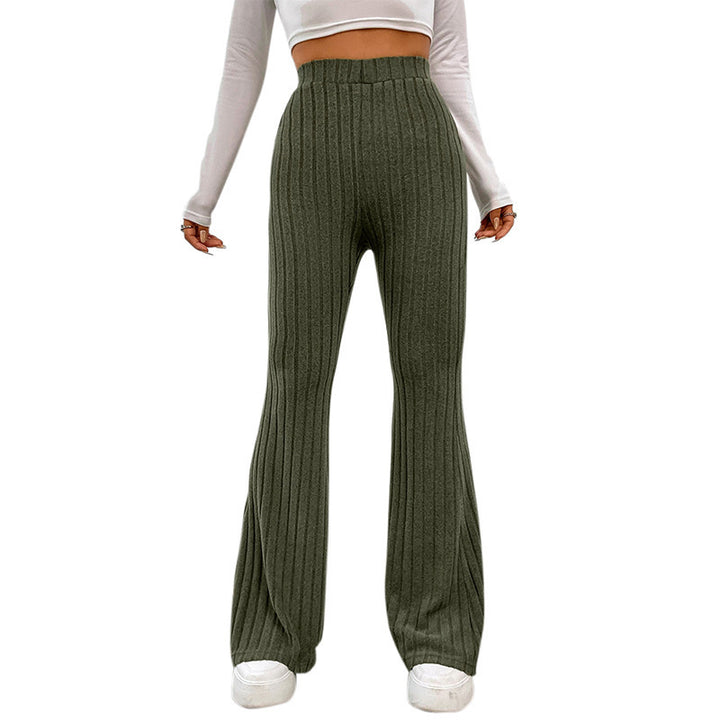 Damen lässige Flared-Hosen aus hochwertigen Strickmaterialien Echo Archiv