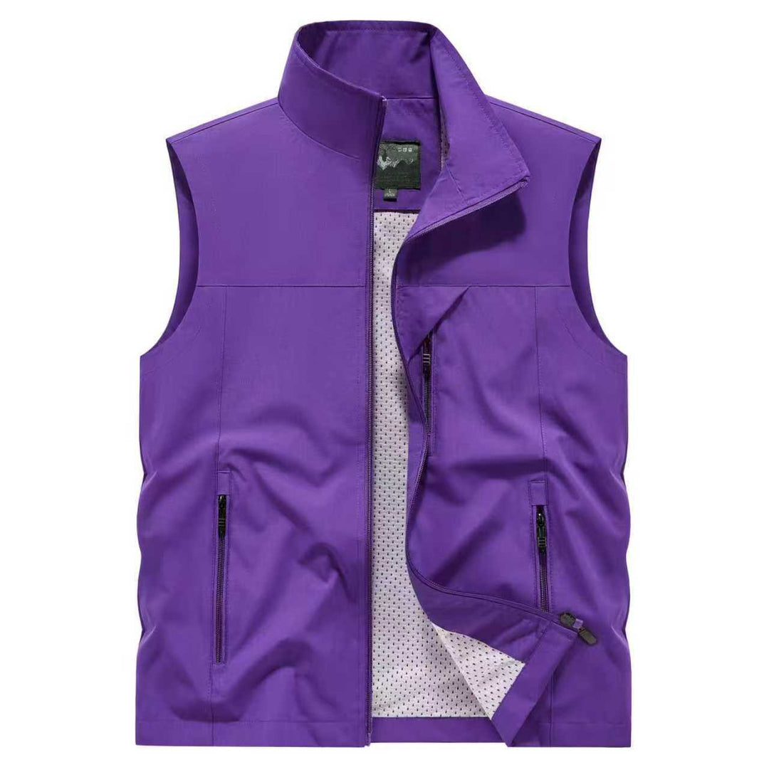 Herren Atmungsaktive Softshell-Outdoorweste mit Mesh‑Innenfutter und Reißverschlusstaschen – Marzano