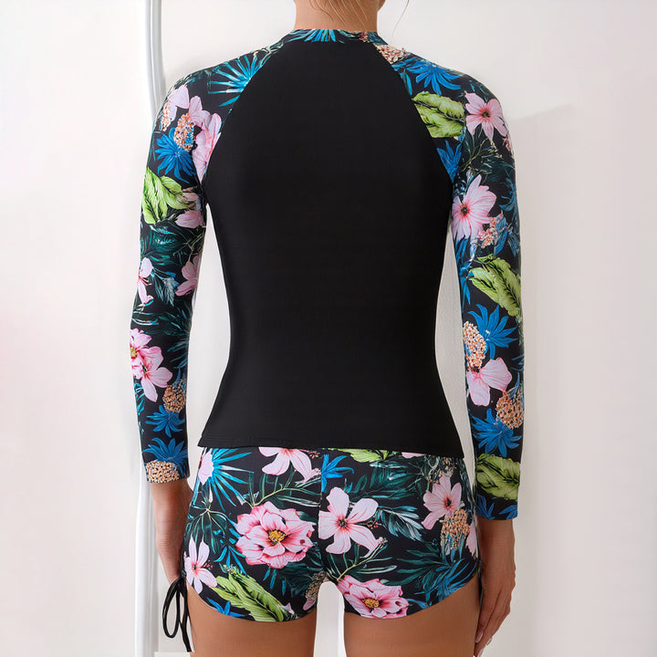 Damen Sportlicher Langarm-Surfuanzug Echo Archiv