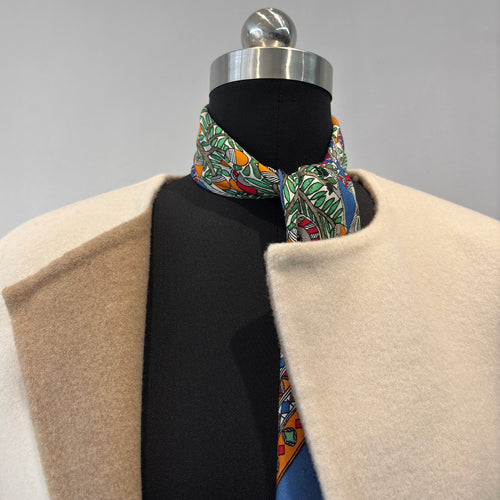 Damen Eleganter Strukturierter Wollmischmantel – Montévia