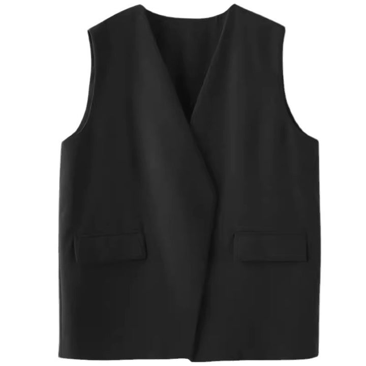 Damen Modische Ärmellose Blazer-Weste Echoarchiv