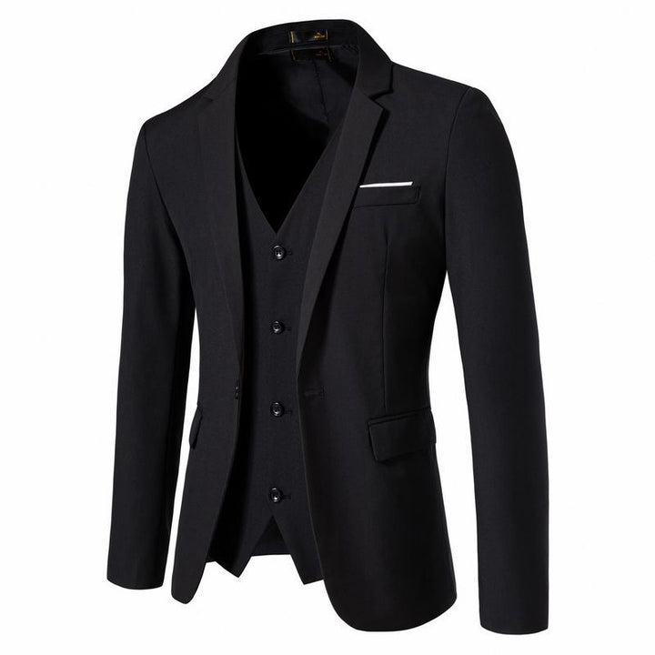 Herren Tailliertes Sakko mit passender Weste und schlanker Business‑Silhouette Echo Archiv