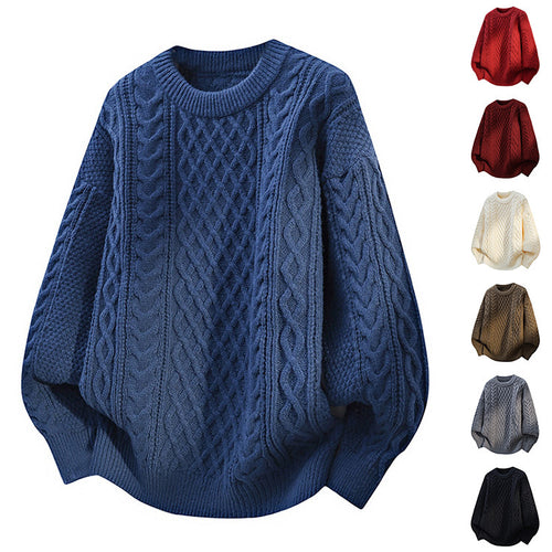 Damen Grobstrickpullover mit Zopfmuster Echoarchiv