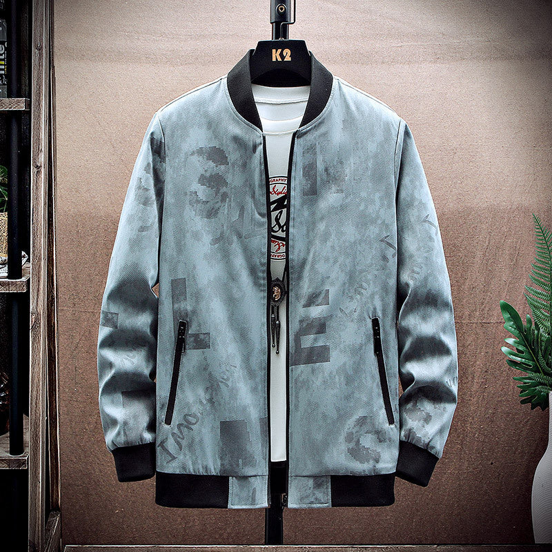 Herren Bomberjacke mit grafischem Design Echo Archiv
