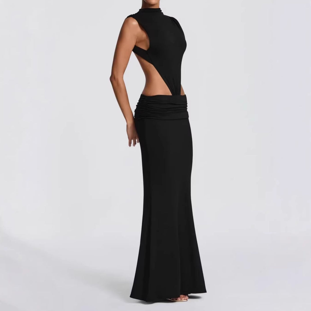Damen Langes Maxi-Kleid mit raffinierten Cut-Outs und Raffung Echo Archiv