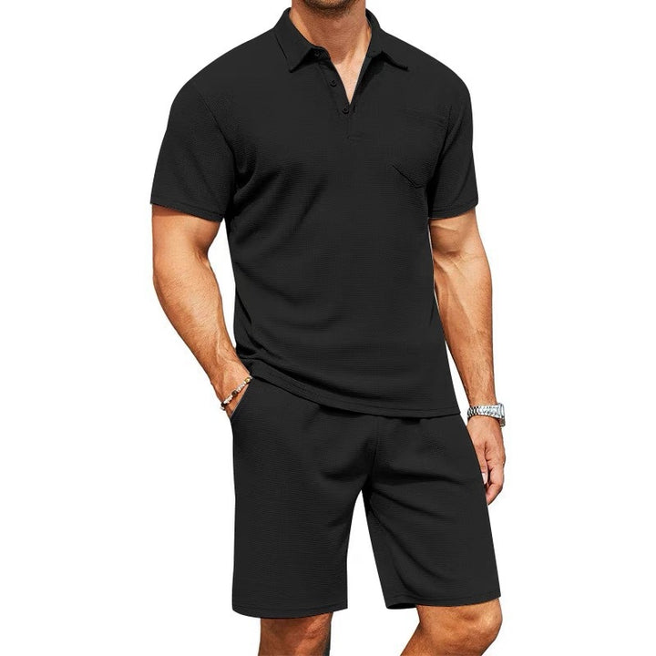 Herren Freizeitsatz mit Polohemd und Shorts Echoarchiv