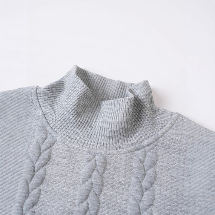Herren Grobstrickpullover mit hohem Kragen Echoarchiv