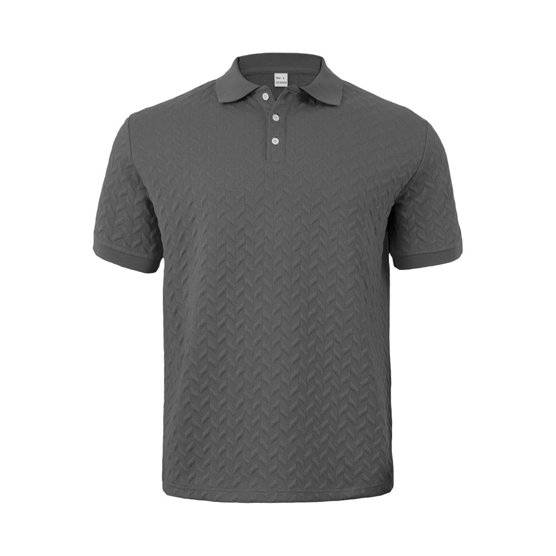 Herren sportliches Poloshirt mit strukturiertem Design Echoarchiv