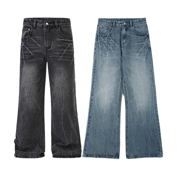 Herren Extraweite Vintage-Baggy-Jeans mit tiefem Schritt und weitem Saum Echo Archiv