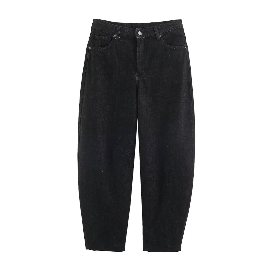 Damen Hochtaillierte Relaxed‑Fit Jeans mit konischem Bein Echo Archiv