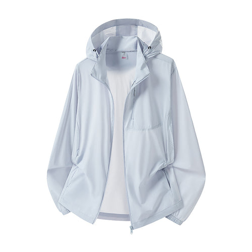 Damen Leichter Windbreaker mit Kapuze Echo Archiv