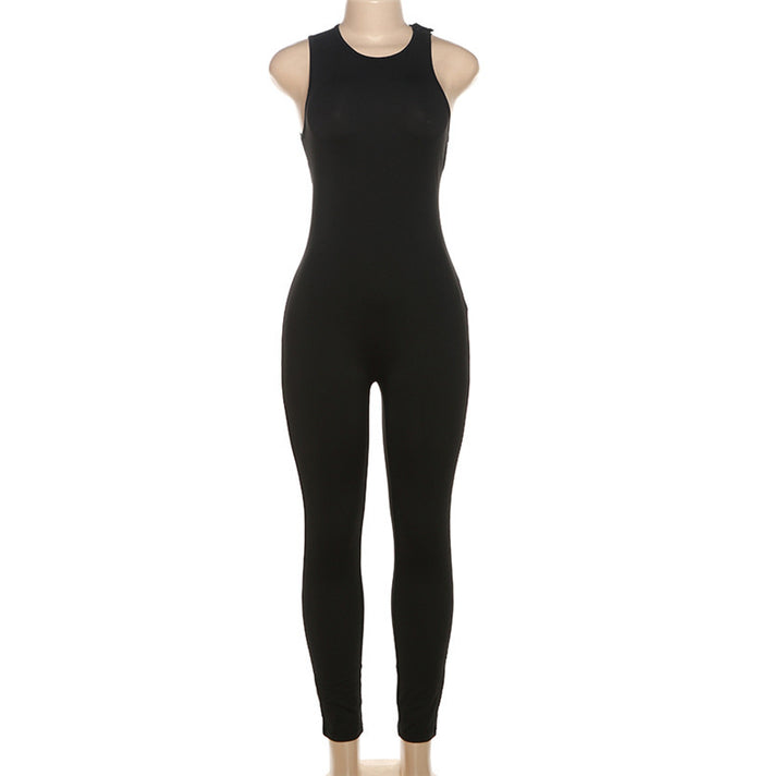 Damen Sportlicher Langoverall mit innovativem Cut-Out Echo Archiv