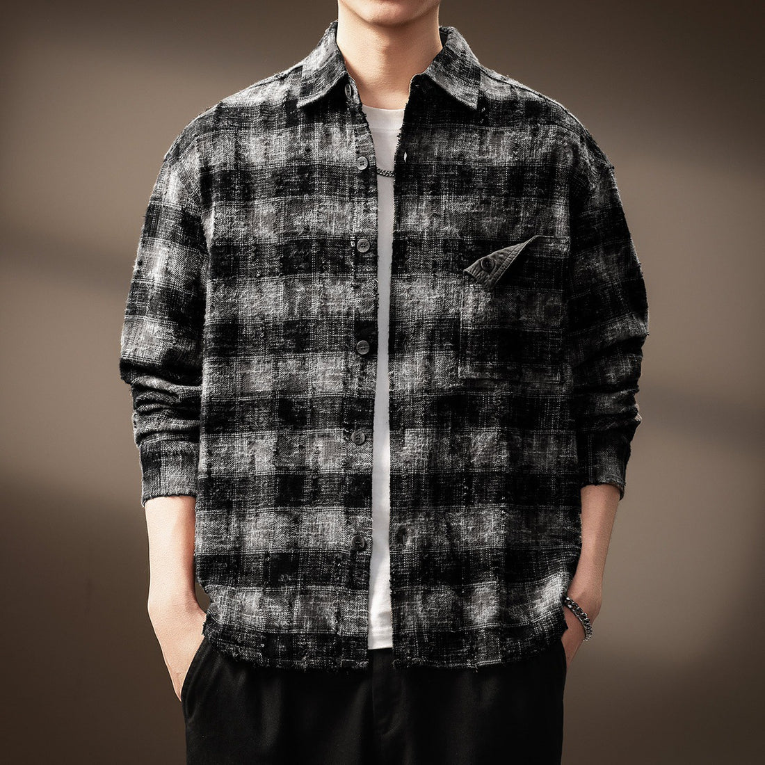 Herren Karierte Flanelljacke – Taviero