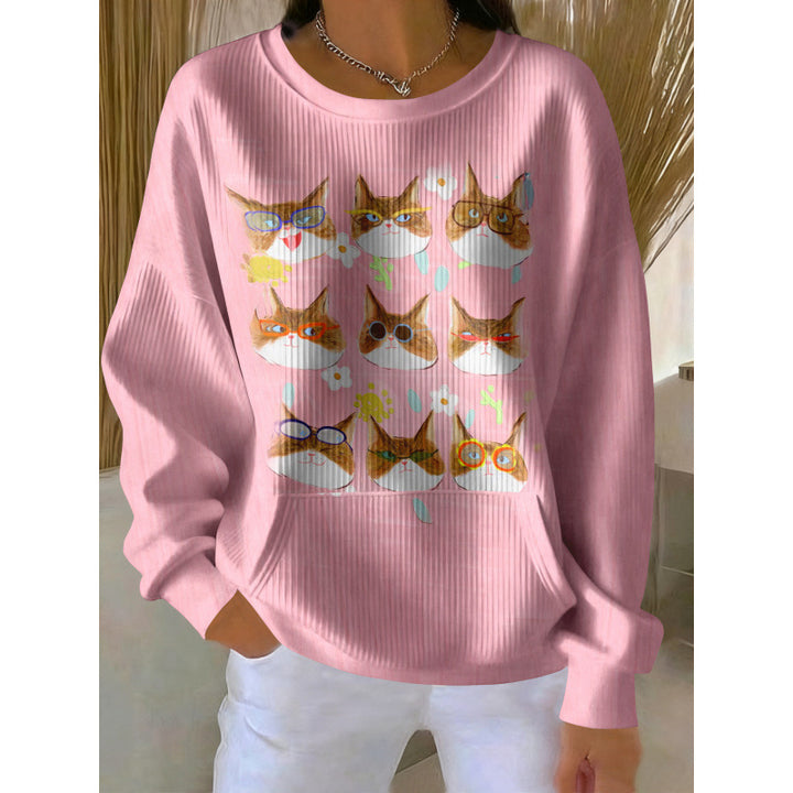 Damen Gemütlicher Pullover Echoarchiv