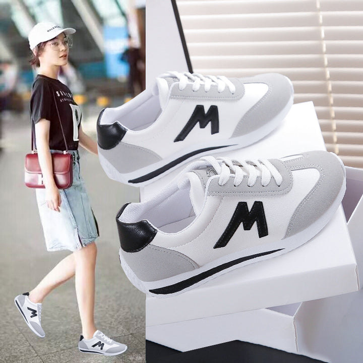 Damen Leichte Retro-Running Sneaker mit gepolsterter Komfortsohle und seitlichem Logo – Névara
