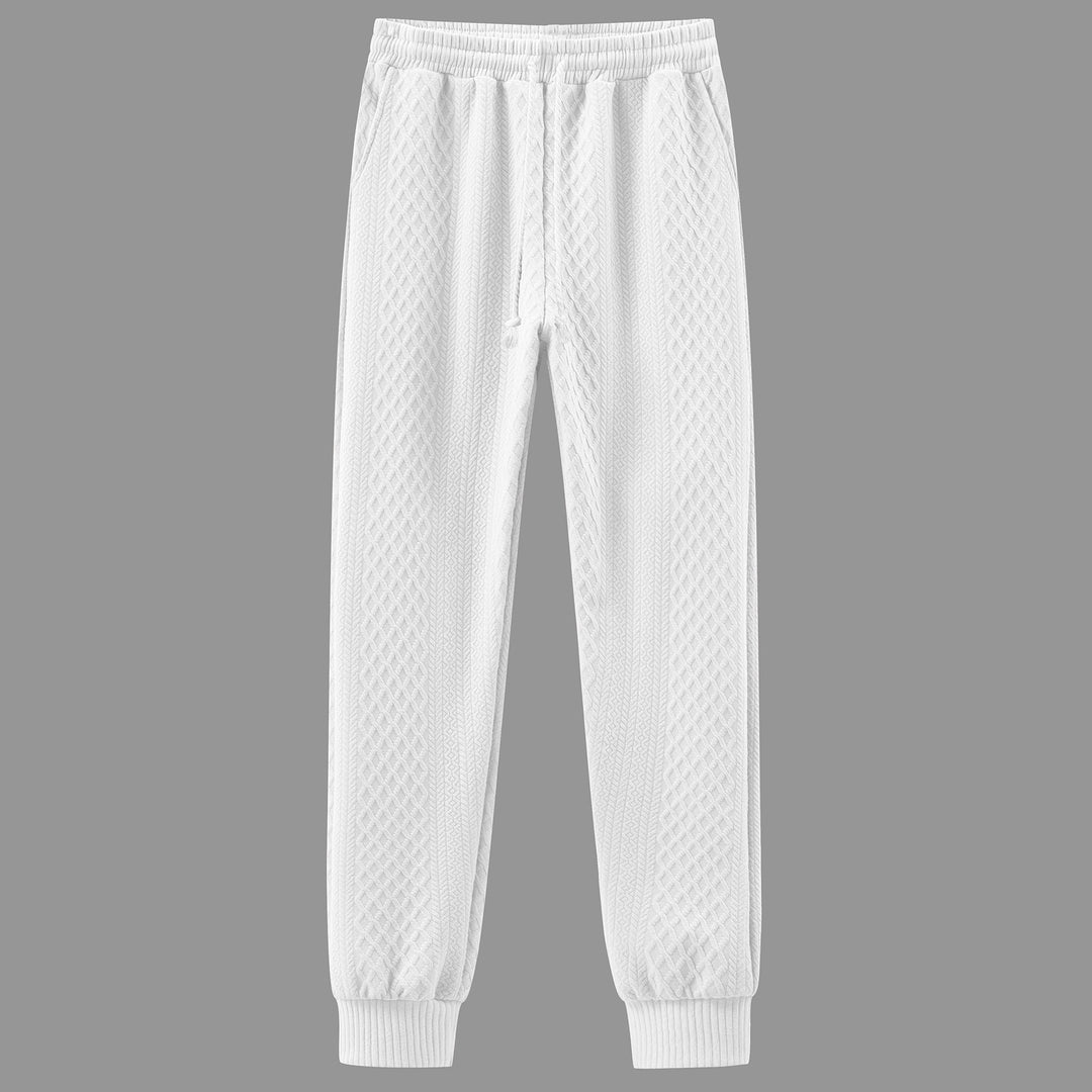 Herren bequeme Sweatpants mit innovativem Strukturdesign und verstellbarem Bund Echoarchiv