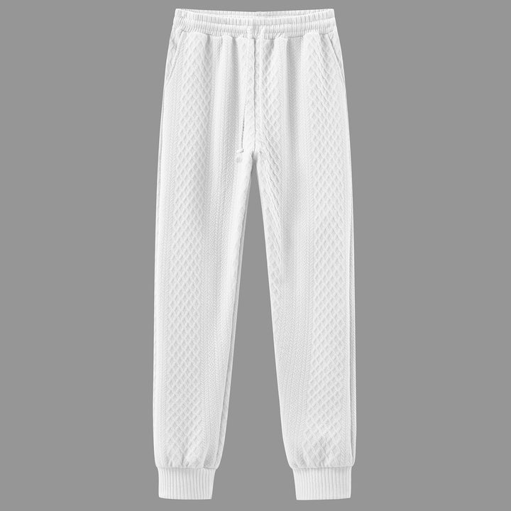 Herren bequeme Sweatpants mit innovativem Strukturdesign und verstellbarem Bund Echoarchiv