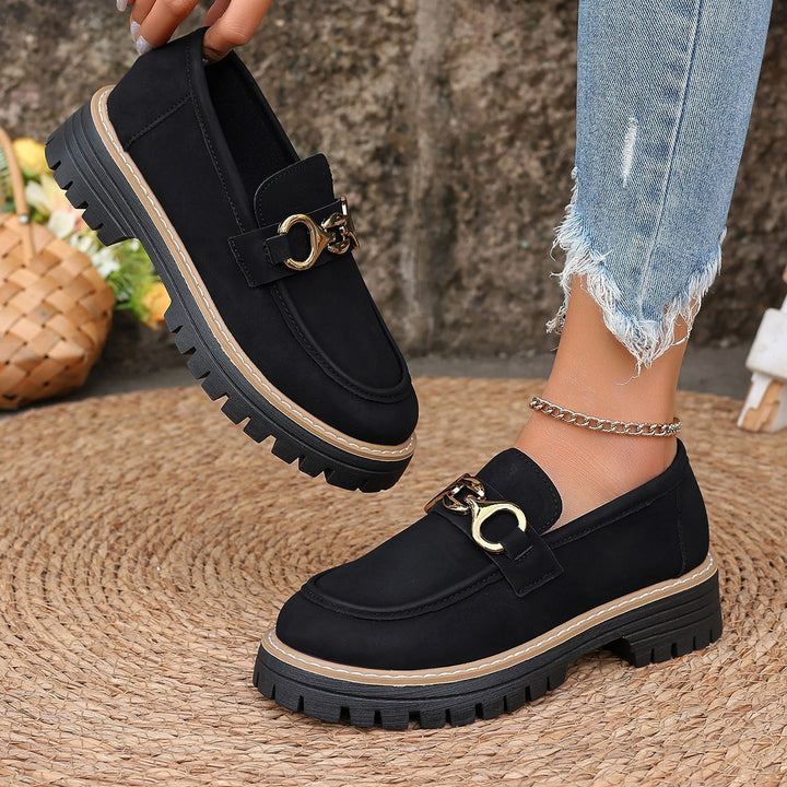 Damen Chunky Loafer mit Metall-Horsebit und profilierter Lug-Sohle Echo Archiv