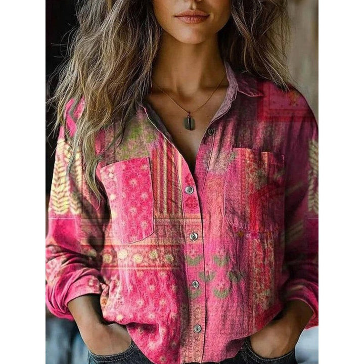 Damen Modische Bluse mit Paisleymuster Echoarchiv
