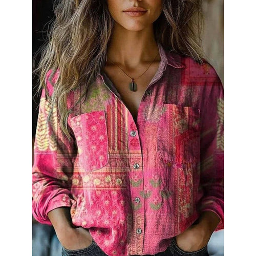 Damen Modische Bluse mit Paisleymuster Echoarchiv