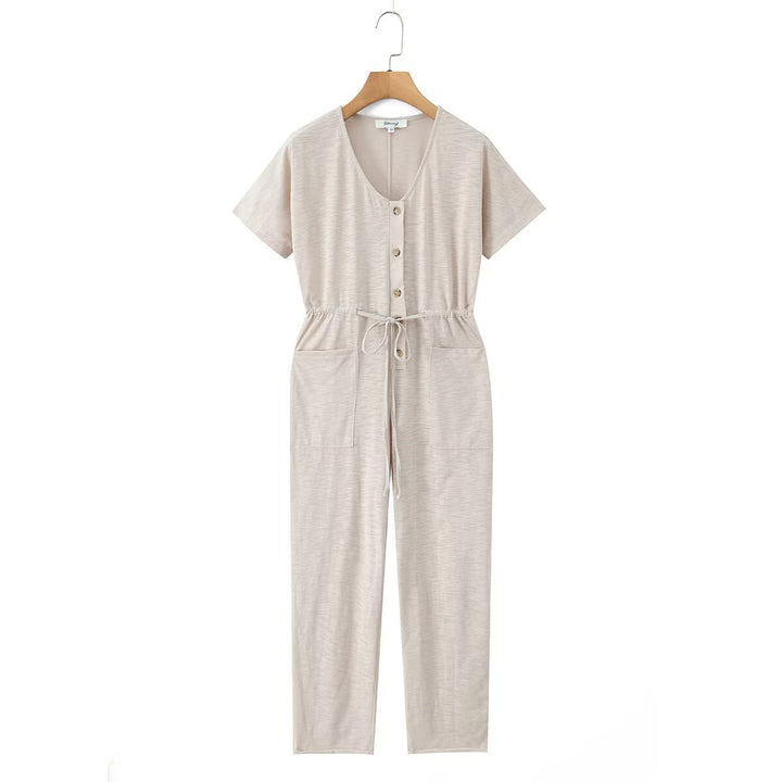 Damen Jumpsuit mit Taillenzug und praktischen Taschen Echo Archiv