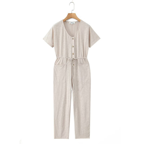 Damen Jumpsuit mit Taillenzug und praktischen Taschen Echo Archiv