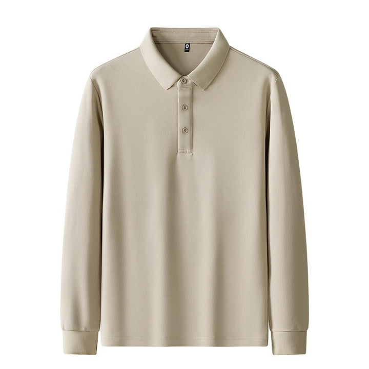 Damen Poloshirt mit langem Arm und Knopfdetails Echo Archiv