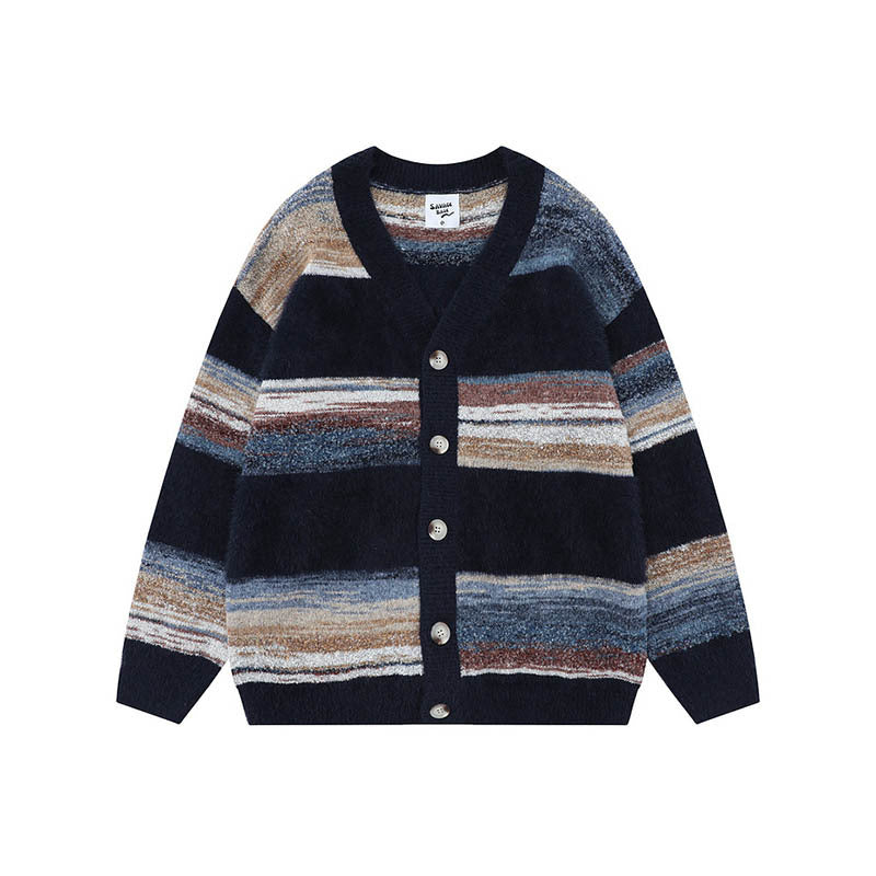 Damen Modische Strickjacke mit V-Ausschnitt Echoarchiv