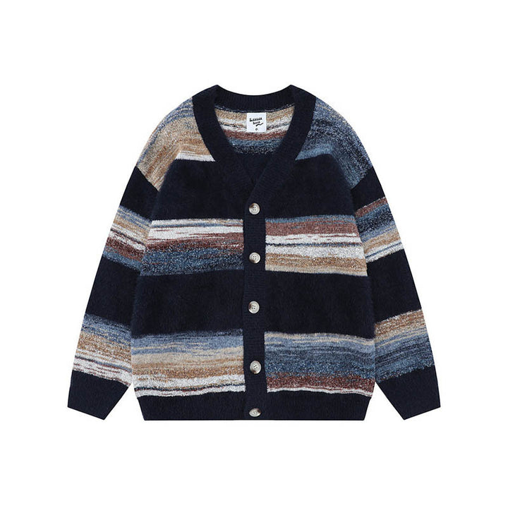 Damen Modische Strickjacke mit V-Ausschnitt Echoarchiv