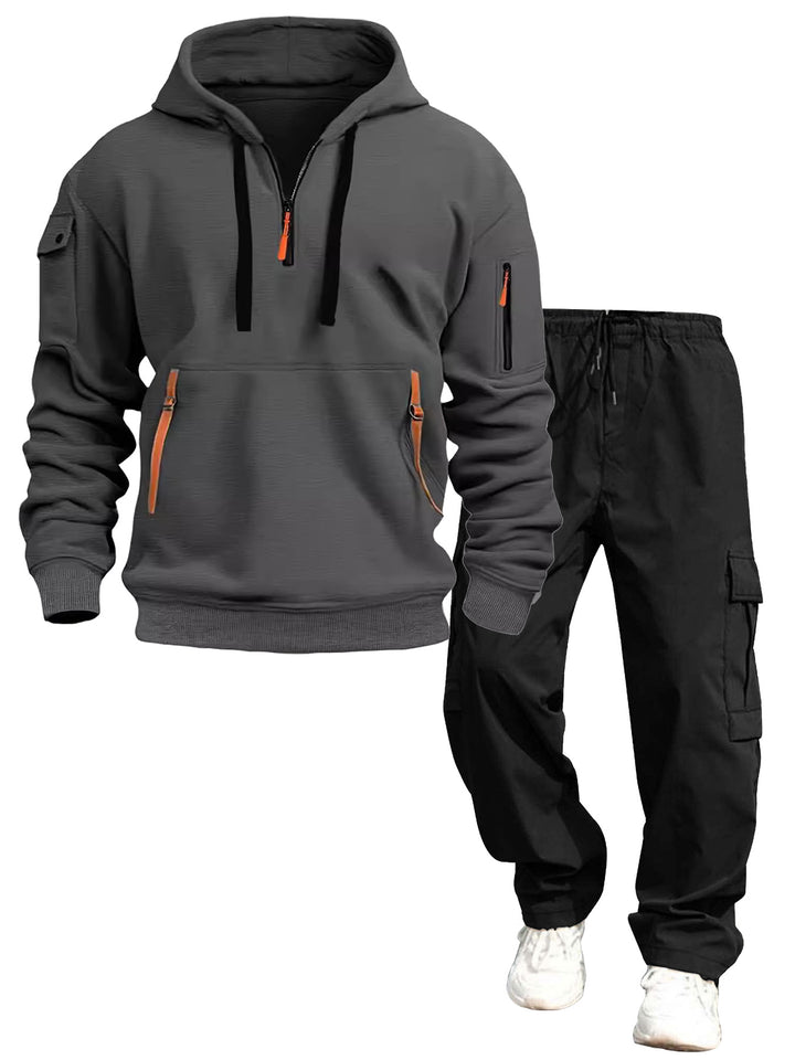 Herren lässiger Kapuzenpullover und Jogginghose Echo Archiv