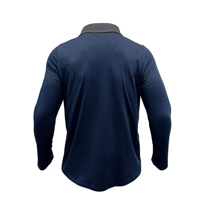 Herren Poloshirt mit modernem Kragen und Taschen Echoarchiv