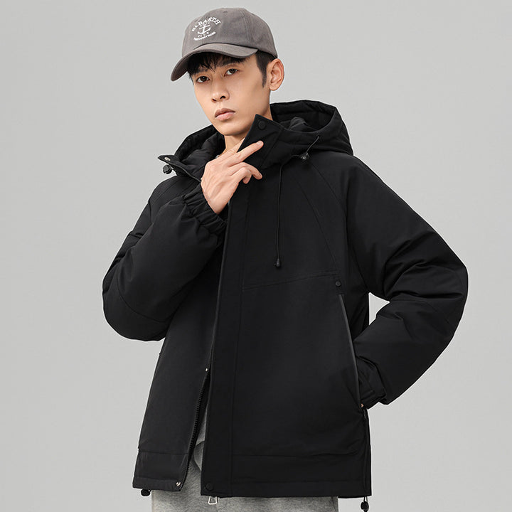 Herren Technische Winterjacke mit verstellbarem Kapuzenkragen Echoarchiv