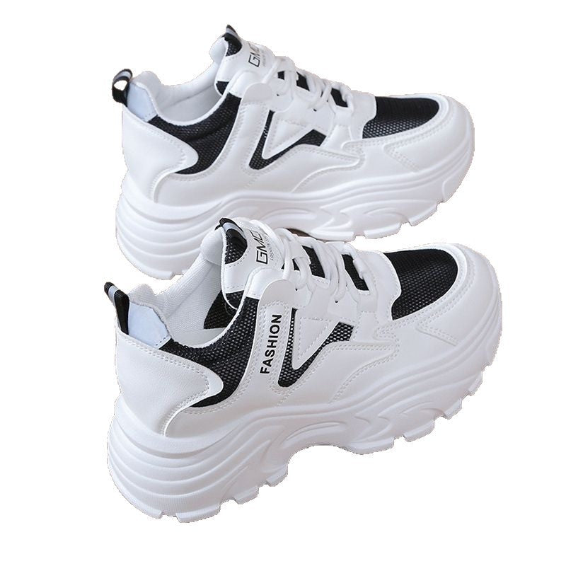 Damen Chunky Sneakers mit sportlichem Design und atmungsaktiver Obermaterialkombination Echo Archiv