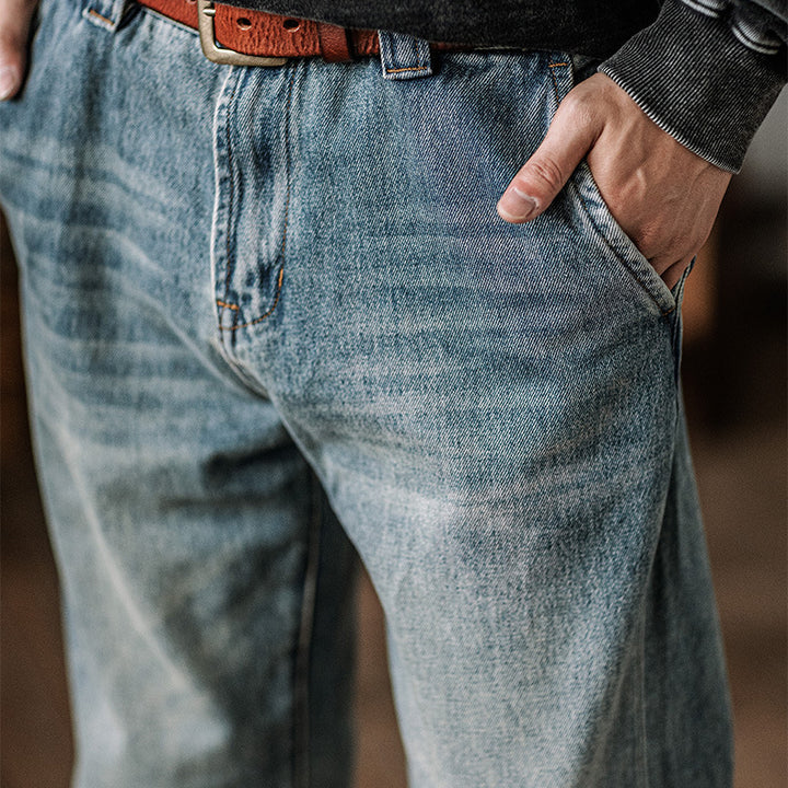 Herren Bequeme Indigo Denim Jeans Echo Archiv