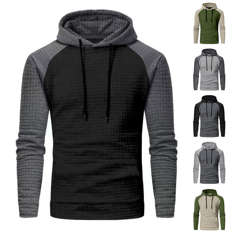Herren Kapuzenpullover mit strukturiertem Baumwollstoff Echoarchiv