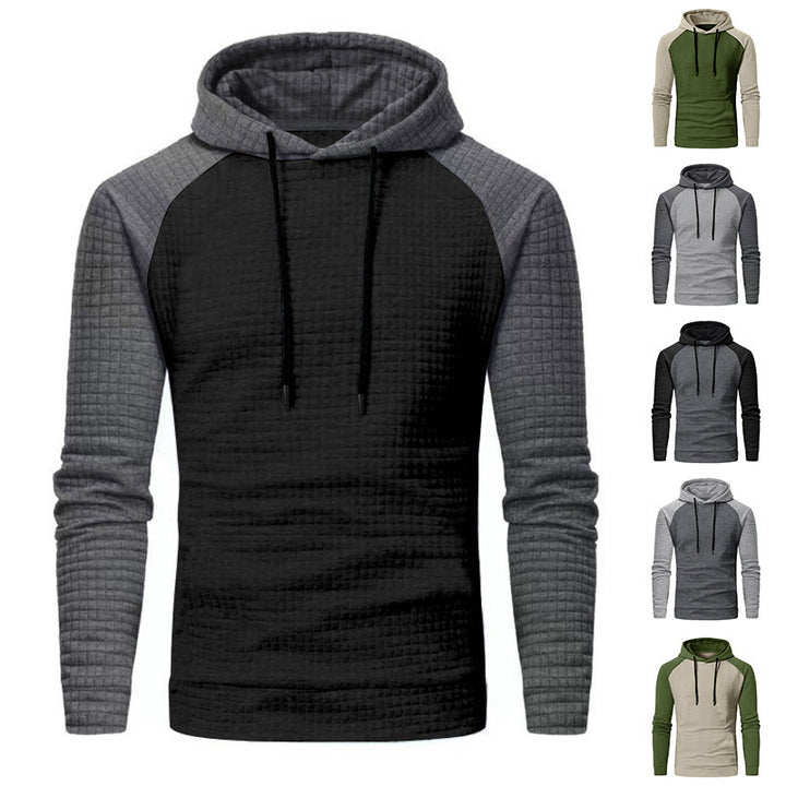 Herren Kapuzenpullover mit strukturiertem Baumwollstoff Echoarchiv