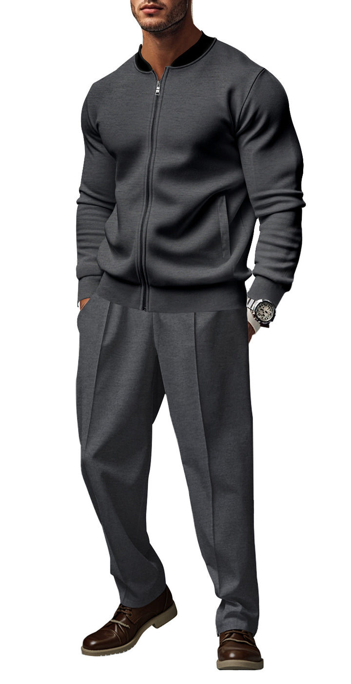 Herren lässiger Bomberjacke und Jogginghose Set Echoarchiv