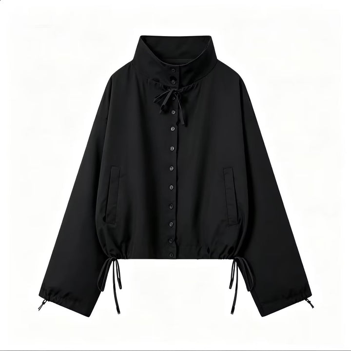 Damen Kurzer Funktions‑Blouson mit hohem Stehkragen und Kordelzugsaum Echo Archiv