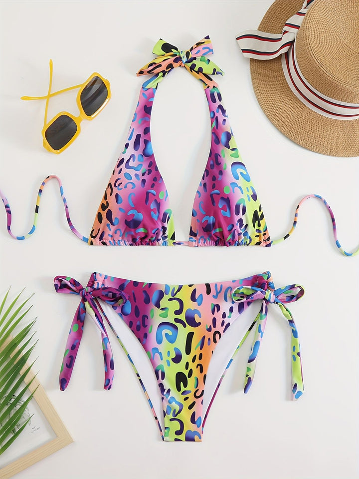 Damen Triangel-Bikini mit verspielten Schleifen Echo Archiv