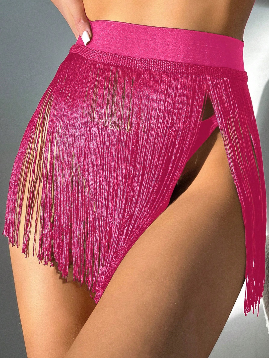 Damen Rüschen-Badeoberteil mit transparentem Design Echo Archiv