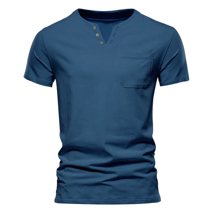Herren Kurzarmshirt mit Knopfleiste und Brusttasche Echoarchiv