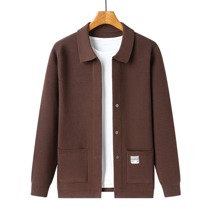 Herren elegante Strickjacke mit praktischen Taschen und modernem Schnitt Echoarchiv