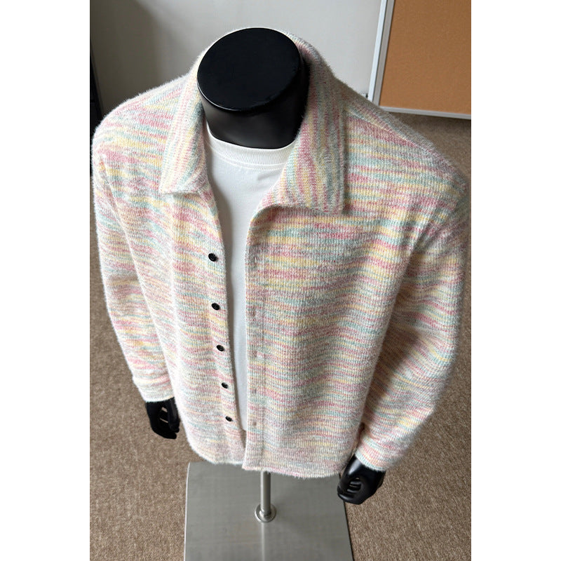 Damen Modische Strickjacke mit buntem Muster Echo Archiv
