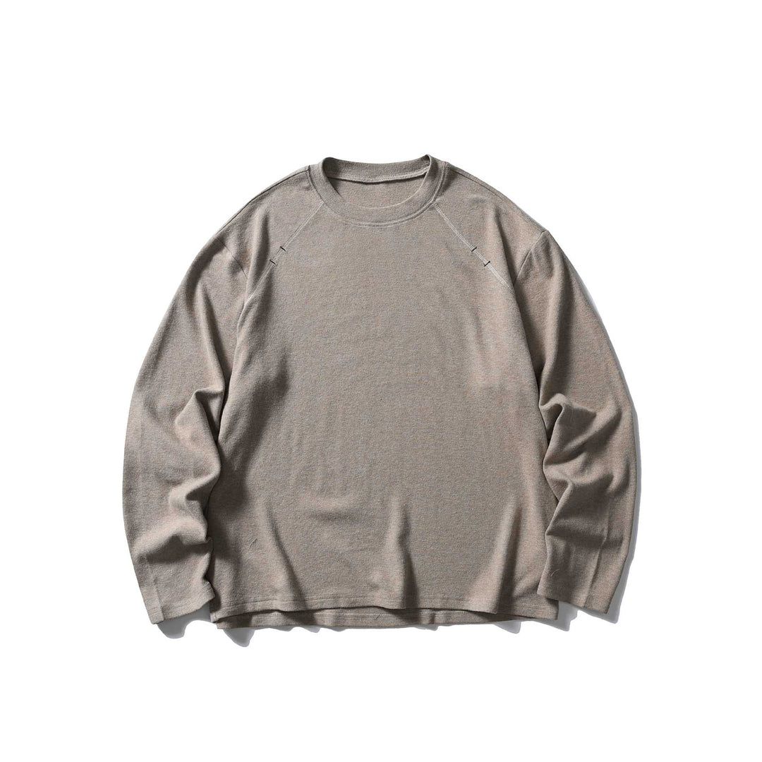 Unisex Oversize Rundhals-Sweatshirt mit Raglannähten und feiner Waffelstruktur Echoarchiv