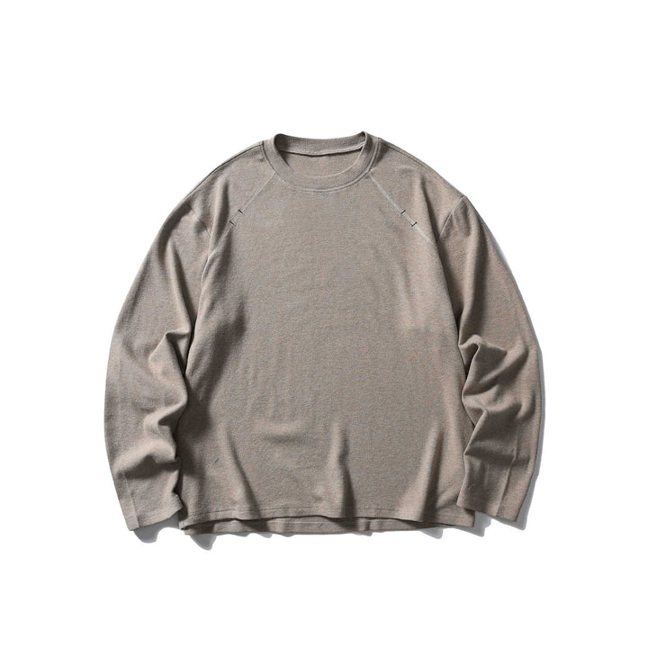 Unisex Oversize Rundhals-Sweatshirt mit Raglannähten und feiner Waffelstruktur Echoarchiv