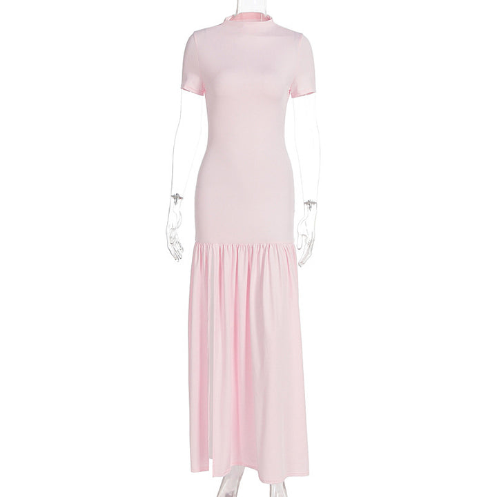 Damen Maxi-Kleid mit elegantem halblangen Ärmel und voluminösem Rock Echo Archiv